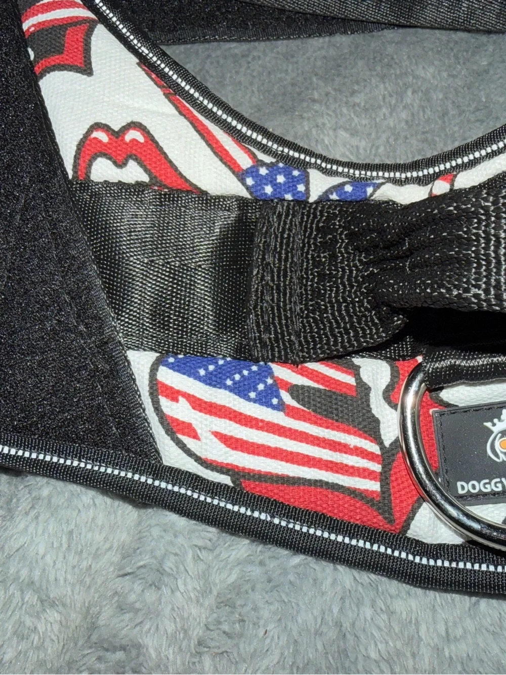 Patriotic Dog Harness XL, Doggie Kingdom, Strong Stylish